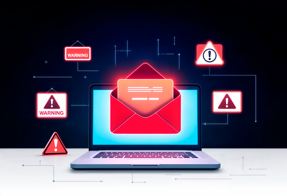 Ataque de phishing empresarial mediante correo electrónico