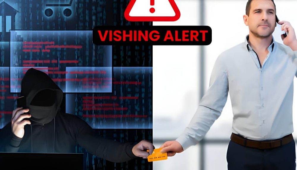 Empleado de atención al cliente detectando un intento de Vishing
